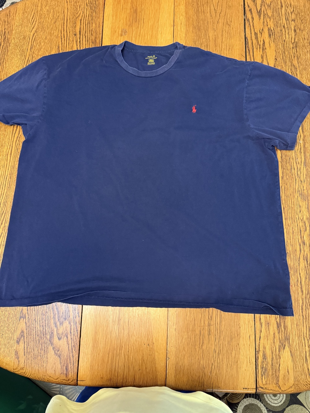Polo Ralph Lauren Shirt Mens 2XL Classic Crewneck Tee Red Pony Big Tall Casual